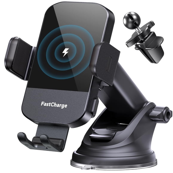 Cargador de coche inalámbrico ChGeek, soporte para teléfono de carga rápida de 15 W