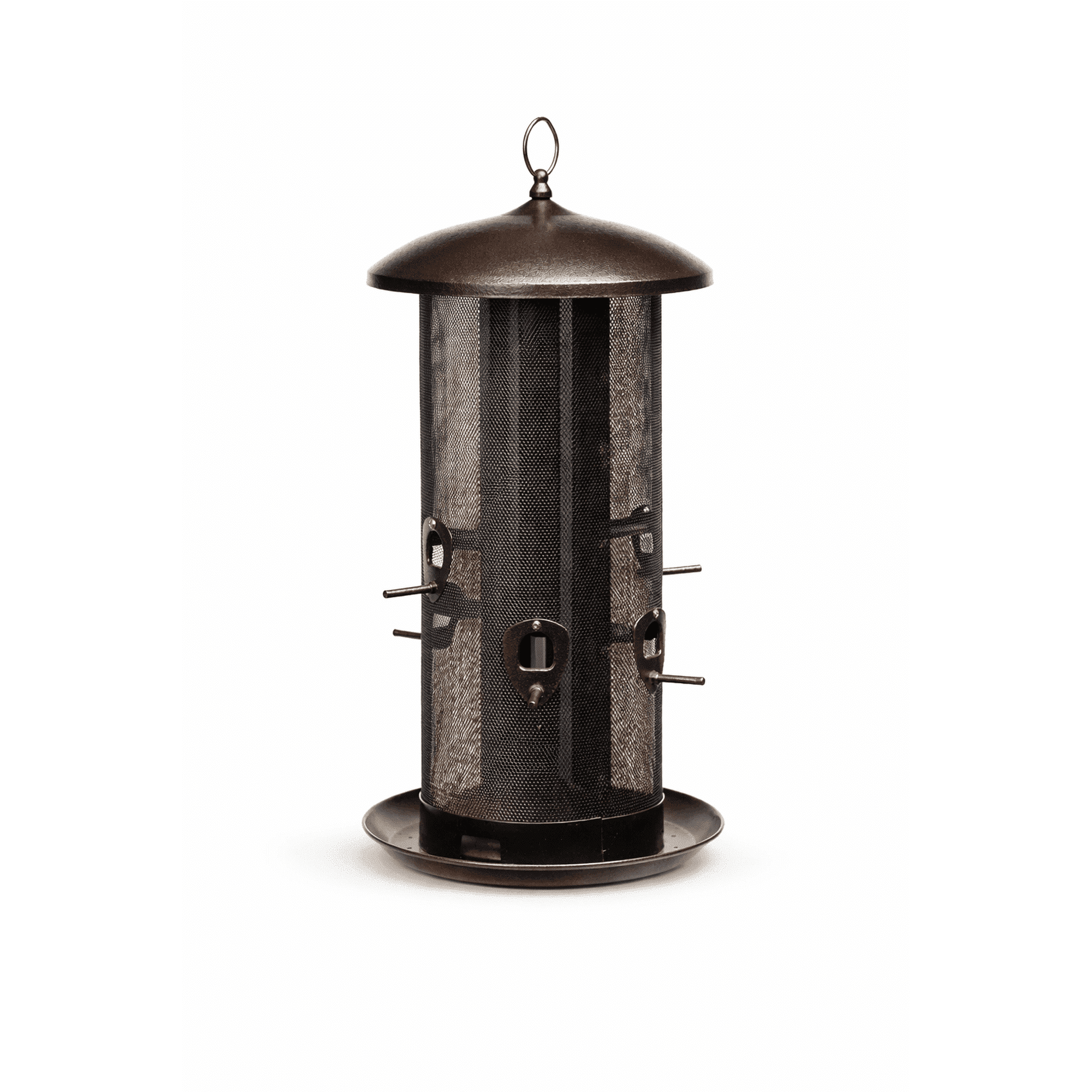 Simple Living Solutions Metal Mesh Bird Feeder, 10 lb Capacity, 10 Feeding Ports, Hanging Wild Bird Feeder for Outdoor Patio & Garden, Weather-Resistant