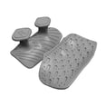 thumbnail image 4 of S SERENABLE 2 Pieces Weight Lifting Grips Fingerless Workout Gloves for Bodybuilding Gym Gray, 4 of 9