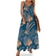 thumbnail image 1 of Vestido sin mangas de hibisco dorado tropical Vestido largo de mujer Ropa de mujer Vestido de noche Vestido de verano Mujer coreana, 1 of 7