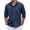 001Navy, variant on Dwelliawo Shirt Men Casual Business Dress Shirts Summer Cotton Classic Fit Clothes Long Sleeve Button Down Shirt with Pocket Navy L