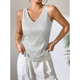 thumbnail image 3 of Women's Sequin V-Neck Tank Top Party Style Sleeveless Top, 3 of 6
