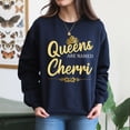 thumbnail image 4 of EcoLoom Queens Are Named Cherri Birthday Long Sleeve Unisex Midweight Crewneck Sweatshirt, 4 of 4