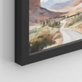thumbnail image 5 of PixonSign Framed Canvas Print Wall Art Set - Desert Landscape Grand Canyon Joshua Tree Posters - Set of 3 Pastel Colorful Country/Farmhouse Wall Décor for Bedroom, Office - 12"x16" Black, 5 of 5
