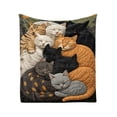 thumbnail image 2 of Manta de franela polar | Manta suave y acogedora para dormir | Manta para sofá o sillón para todas las estaciones | Manta ligera y cálida para el hogar, la oficina y los viajes | 50 x 60 pulgadas, 2 of 5