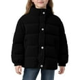 thumbnail image 6 of SuTry Girls Corduroy Jacket Stand Collar Pockets Front Zipper Thickened Warm Fall Winter Casual Long Sleeve Outerwear Coat for Kids 1-7 Years (Black,4-5 Years), 6 of 9