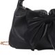 thumbnail image 2 of Gran capacidad para citas, fiestas y días festivos: bolso de hombro de PU con detalle de lazo elegante, color negro y talla única, 2 of 8
