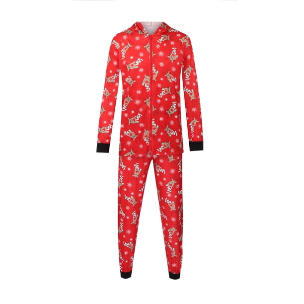 Nuevo traje con capucha para padres e hijos a la moda, pijama estampado para el hogar, traje de dos piezas para mamá Fridja nalpqowj368
