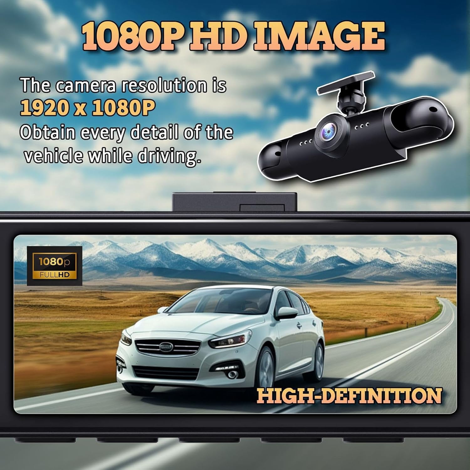 Saker Plus Dash Cam 360, 2026 New Saker Plus Full View Car Dashcam System, 360° 4 Channel Dash Cam with Front Rear Left Right Cameras, 24h Parking Monitor, Night Vision, G-Sensor, Loop Recording