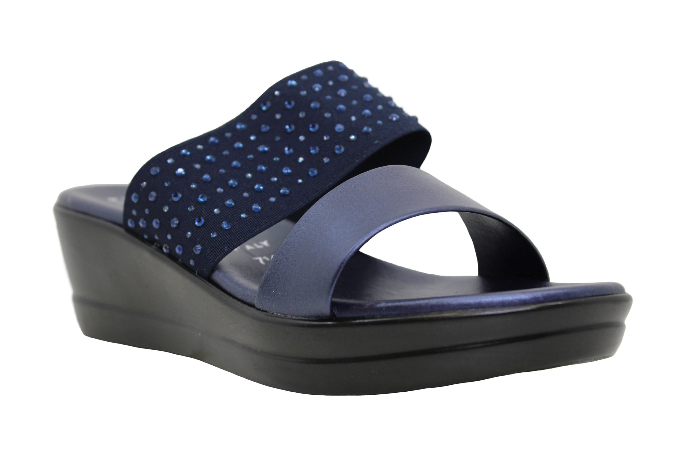 ITALIAN Shoemakers Womens paige Open Toe Casual Platform Sandals