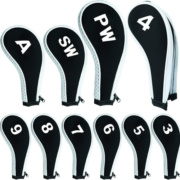 Golf Club Head Cover Iron Cover Protection Long Neck Value Number Printing 10 Pc