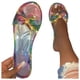 thumbnail image 4 of Sandalias planas con punta abierta y diamantes de imitación para mujer, sandalias cómodas, sandalias informales cómodas para la playa Wmkox8yii  ytu602, 4 of 5