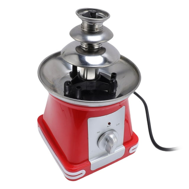 Máquina De Fuente De Chocolate De Acero Inoxidable De 3 Niveles, Calentador De Queso Melter De Chocolate Fondue Eléctrico Con Motor Silencioso Para Bodas Cumpleaños Fiestas