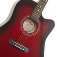 thumbnail image 2 of Ashthorpe Paquete de guitarra acústica recortada para principiantes de 41 pulgadas (rojo), kit básico de inicio de tamaño completo con bolsa, cuerdas, correa, afinador, púas, 2 of 5