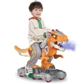 thumbnail image 1 of Dinosaur Ride On Push Car for Little Kids, Battery Operated Push & Ride Electric Foot-to-Floor Sliding Rideable Toy Scooter with Music, Light & Smoke for Toddlers, 1 of 5