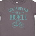 thumbnail image 4 of Inktastic Life's Better on a Bicycle Girls Toddler T-Shirt, 4 of 5