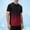 Red, variant on YLSDY Men's Gradient Print Crew Neck Short Sleeve Tee Mesh Quick Dry Cooling Athletic Fitness Top Green XXXL