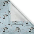thumbnail image 4 of Ambesonne Swan Valance Pack of 2, Dark Swans on Pale Blue, 54"X12", Grey Pale Blue Red, 4 of 5