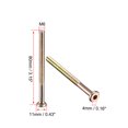 thumbnail image 3 of Tornillo para muebles M6x80mm de media rosca de acero al carbono galvanizado, paquete de 5, 3 of 3