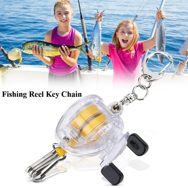 Fishing Keychain Lightweight And Compact Portable Fishing Reel Key Chain For Fishing Tackle Accessory For Fishing Lovers Walmart