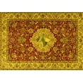 thumbnail image 1 of Ahgly Company Machine Washable Indoor Rectangle Persian Yellow Traditional Area Rugs, 2' x 3', 1 of 4