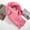 Pink, variant on Women Solid Color Thickened Knit Scarf Soft Fleece Lined Cold‑Resistant Warm Long Wrap Scarves Winter Outdoor Daily Accessory for Ladies Red