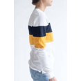 thumbnail image 4 of Ragstock Mustard & Navy Chest Stripe Long Sleeve T-Shirt, 4 of 4