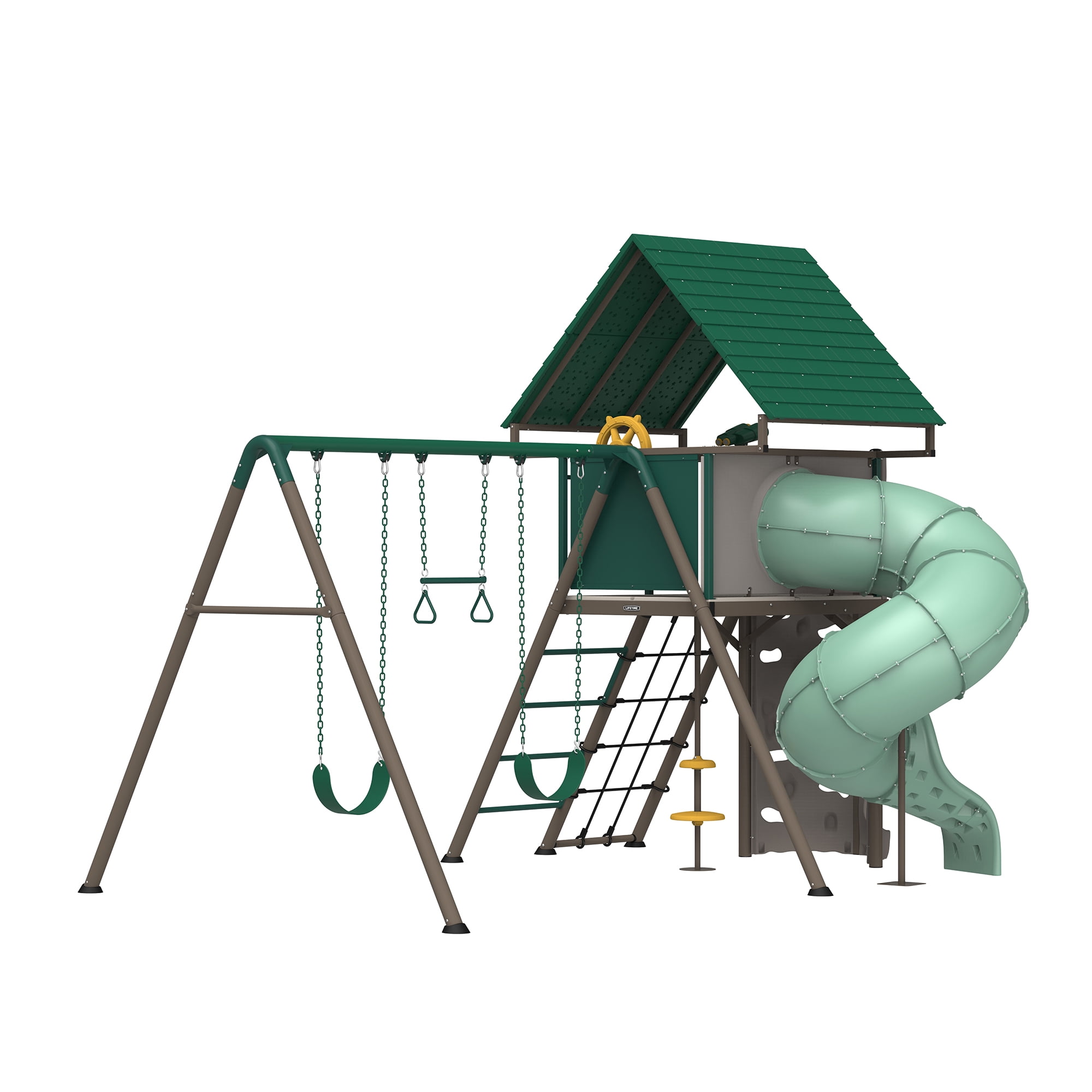 Lifetime Big Stuff Swing Set with Tube Slide (91383)