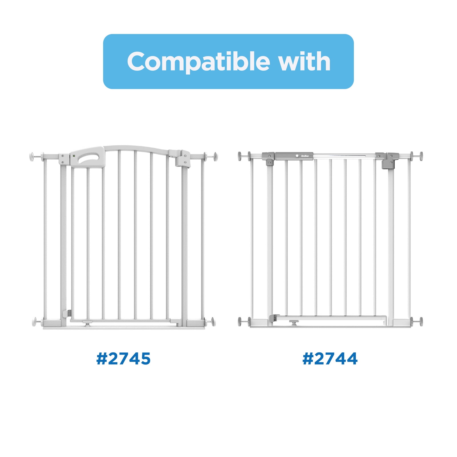 Perma Child Safety White 12" Pressure Mounted Baby Gate Extension