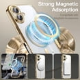 thumbnail image 4 of JETech Magnetic Case for iPhone 17 6.3-Inch, Full Camera Lens Protection, Compatible with MagSafe, Soft Electroplated TPU Frame with Hard Clear PC Back, Shockproof Phone Cover (Gold), 4 of 5