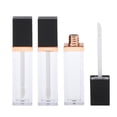 thumbnail image 4 of Mini tubo de brillo labial Shamjiam Recipiente de tubo de brillo de labios vacío 3PCS 7ML Negro claro, 4 of 9