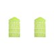 thumbnail image 1 of sweethay Bolsas de almacenamiento colgantes de 16/24 rejillas, calcetines para sujetador, ropa interior, organizador transparente para el verde 2Conjunto, 1 of 6