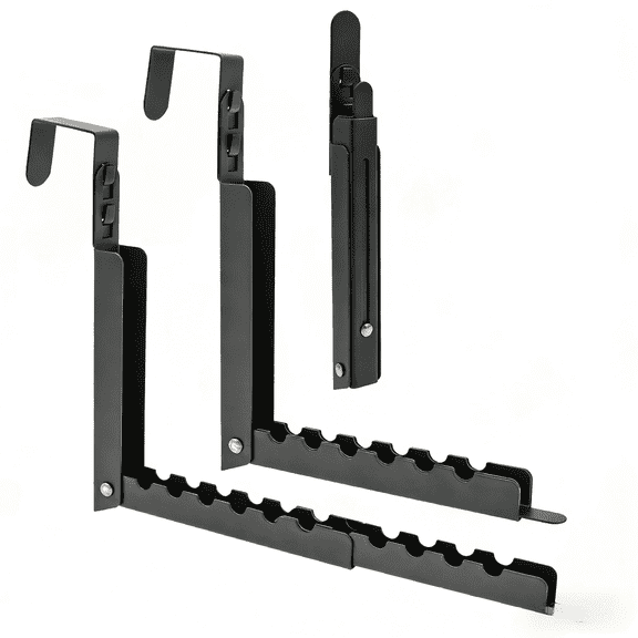 OKYMOTOR 3Pcs Folding Door Drying Hanger Stainless Steel Versatile Hook Drying Rack for Balcony Bathroom Laundry Room