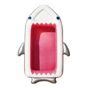 Summer Waves Inflatable Shark Family Pool, Rectangular, Gray, Ages 3+, Unisex