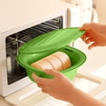 thumbnail image 5 of Colander Bowl with Lid,Detachable Lightweight Space Saving Fruit Vegetable Washing Strainer for Kitchen Food Prep Veggie Storage,Green, 5 of 6