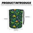 thumbnail image 3 of Kdxio Dinosaurs and Tropical Leaves and Flowers Car Trash Can Garbage Car Accessories Trash Can Car Waste Bin for for Driver and Passenger Any Vehicle, 3 of 7