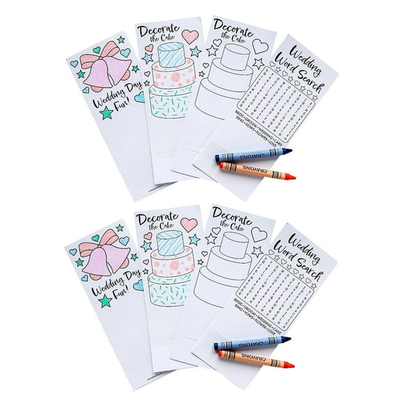 Fun Express Wedding Coloring Activity Cards Bulk 48 Pc