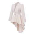 thumbnail image 4 of HXWCHs Women's Gothic Tailcoat Jacket Elegant Long Sleeve Attire XS Beige, 4 of 7