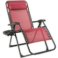 thumbnail image 4 of Gymax 2PCS Folding Zero Gravity Lounge Chair Recliner w/ Cup Holder Pillow Red, 4 of 8