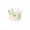 White, variant on HengDidi Crown Ceramic Fruit Serving Tray with Fork Elegant Home Snack Dish Tabletop Decoration Dining Decorative Bowl