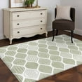thumbnail image 3 of Sage Green Geometric Area Rugs 4'x6', Washable Small Throw Rugs for Office Bathroom, Moroccan Chic Abstract Plaid Art Indoor Outdoor Rug Non-Slip Low Pile Carpet Runner Reversible Floor Mats, 3 of 8
