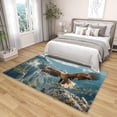 thumbnail image 4 of 2x3 Rug, Bald Eagle Door Mat Washable Non Slip Soft for Entryway, Mountain Landscape Rug, Wild Animal Bird Carpet, Bald Eagle Home Decor & Gifts, 4 of 7