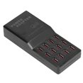 thumbnail image 3 of 12 Ports USB Charging Station, Smart EU Plug AC 100-240V Super Compatibility Multi Port USB Charger 12A High Power  For Mobile Phones For MP3 For DV EU Plug, 3 of 8
