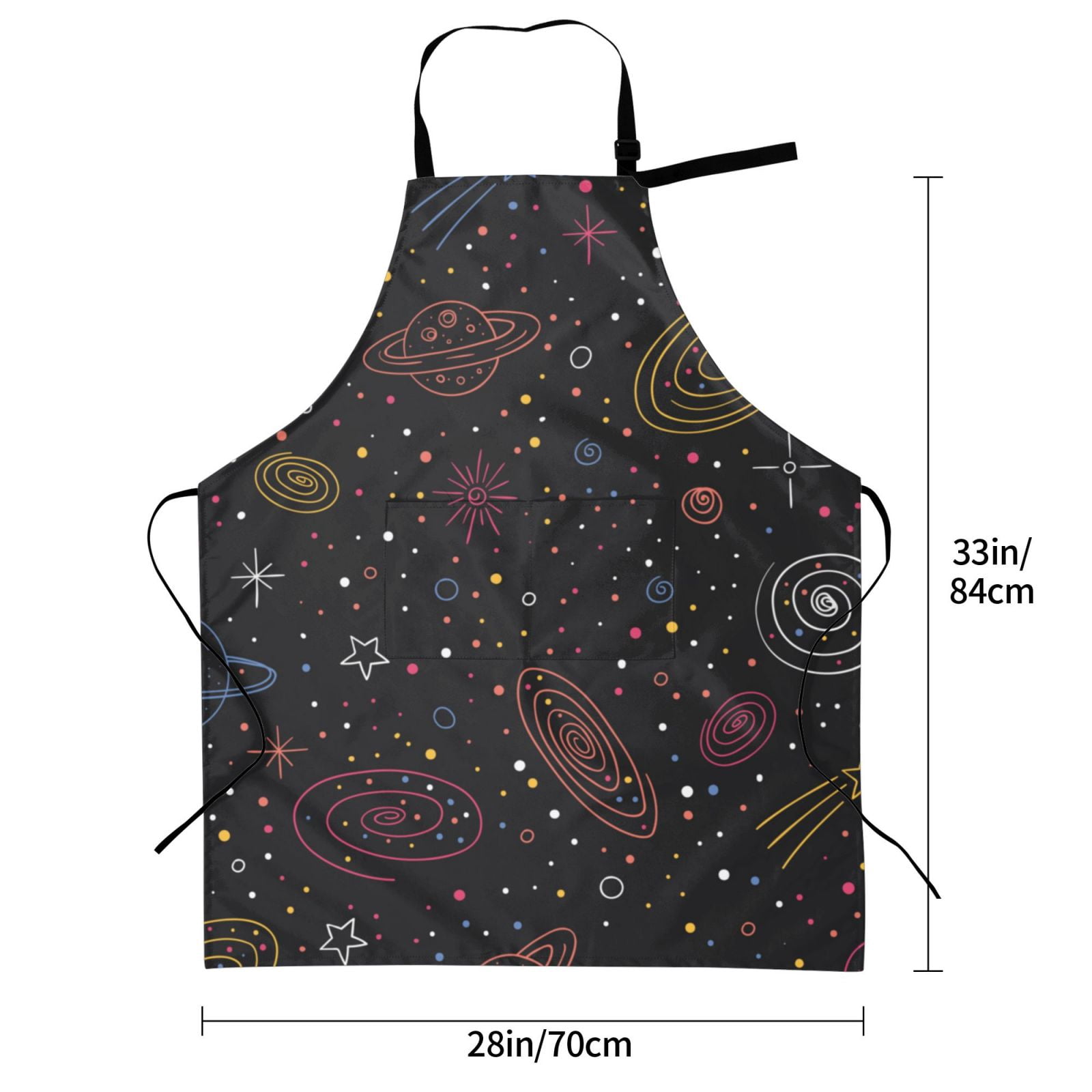 XMXT 1 Pcs Waterproof Kitchen Cooking Apron, Cute Cosmic Hand