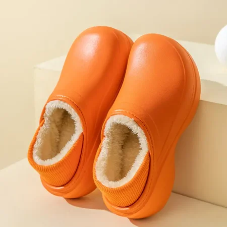 

Women‘s Waterproof Winter Warm Shoes Minimalist Faux Fur Lined Clogs Women‘s Footwear