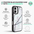 thumbnail image 4 of Classic White - iPhone 16 Plus Frosted Black Bumper MagSafe Case,iPhone 16 Pro, 4 of 7