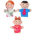thumbnail image 1 of CIMAXIC hand puppets 3pcs Hand Puppet Mother And Father Cartoon Hand Puppet Kids Educational Toy,10.63"X9.45"X1.18", 1 of 5