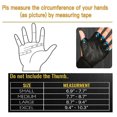 thumbnail image 5 of Manoplas deportivas acolchadas de cuero con muñequera - antideslizantes y ventiladas - para levantamiento de pesas, dominadas, entrenamiento, patinaje sobre ruedas, mujeres y hombres L TUNC Sencillez, 5 of 5