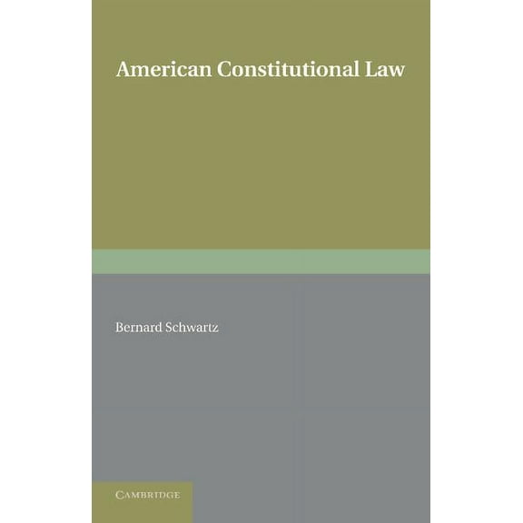 American Constitutional Law, (Paperback)