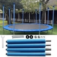 thumbnail image 2 of Filet et Poteau de Trampoline de Rechange 4 Pcs Bleu, Tubes d'Enceinte Droits en Acier Robustes avec Mousse de Protection, 2 of 6